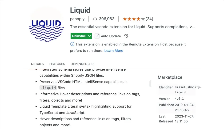 Liquid Extension