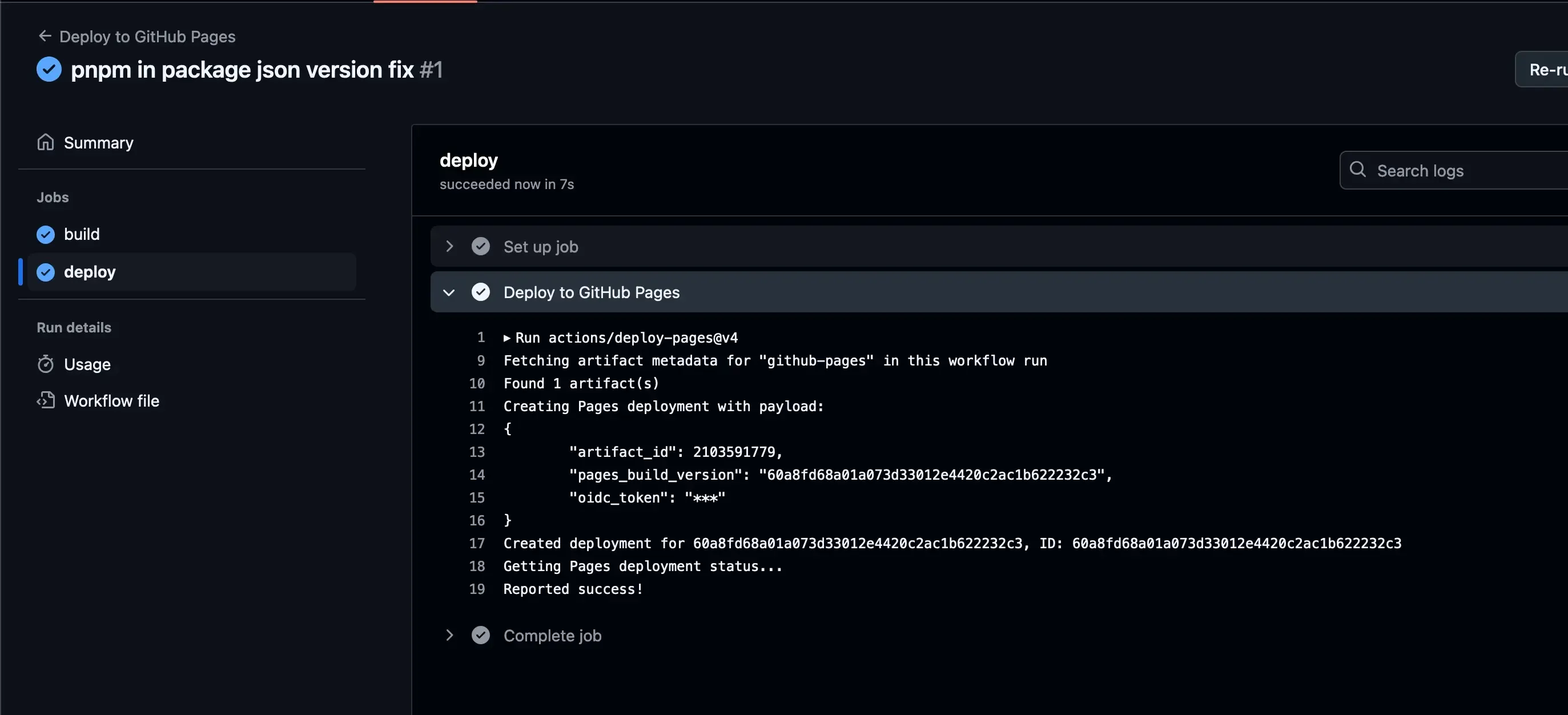 Screenshot Github Code