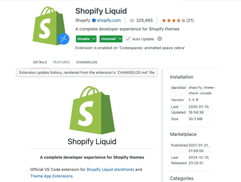 Shopify Liquid Extension