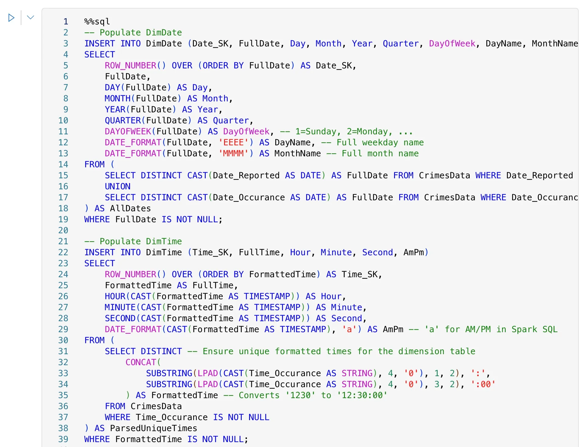 SQL Query INSERT INTO Tables